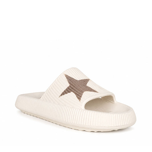 Cocco Miami x Stepz Cloud Slides – Star Ivory
