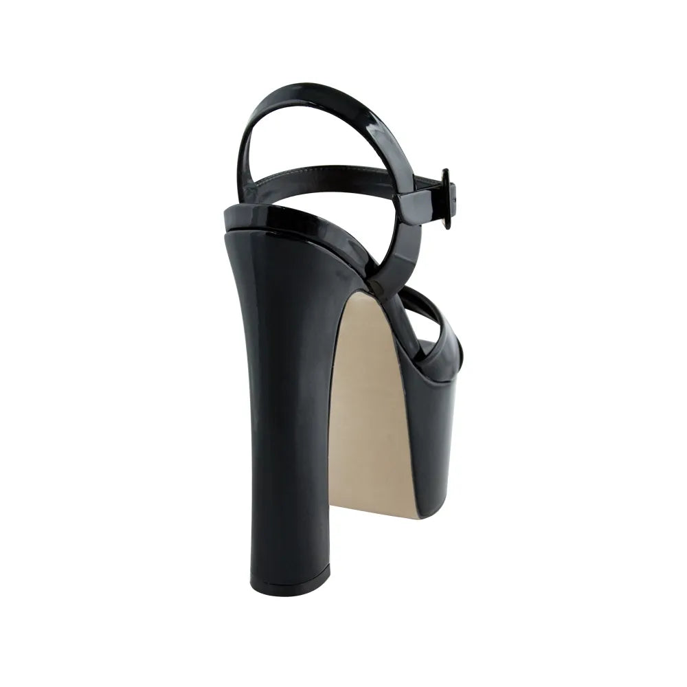 Zoe Platform Sandal Black