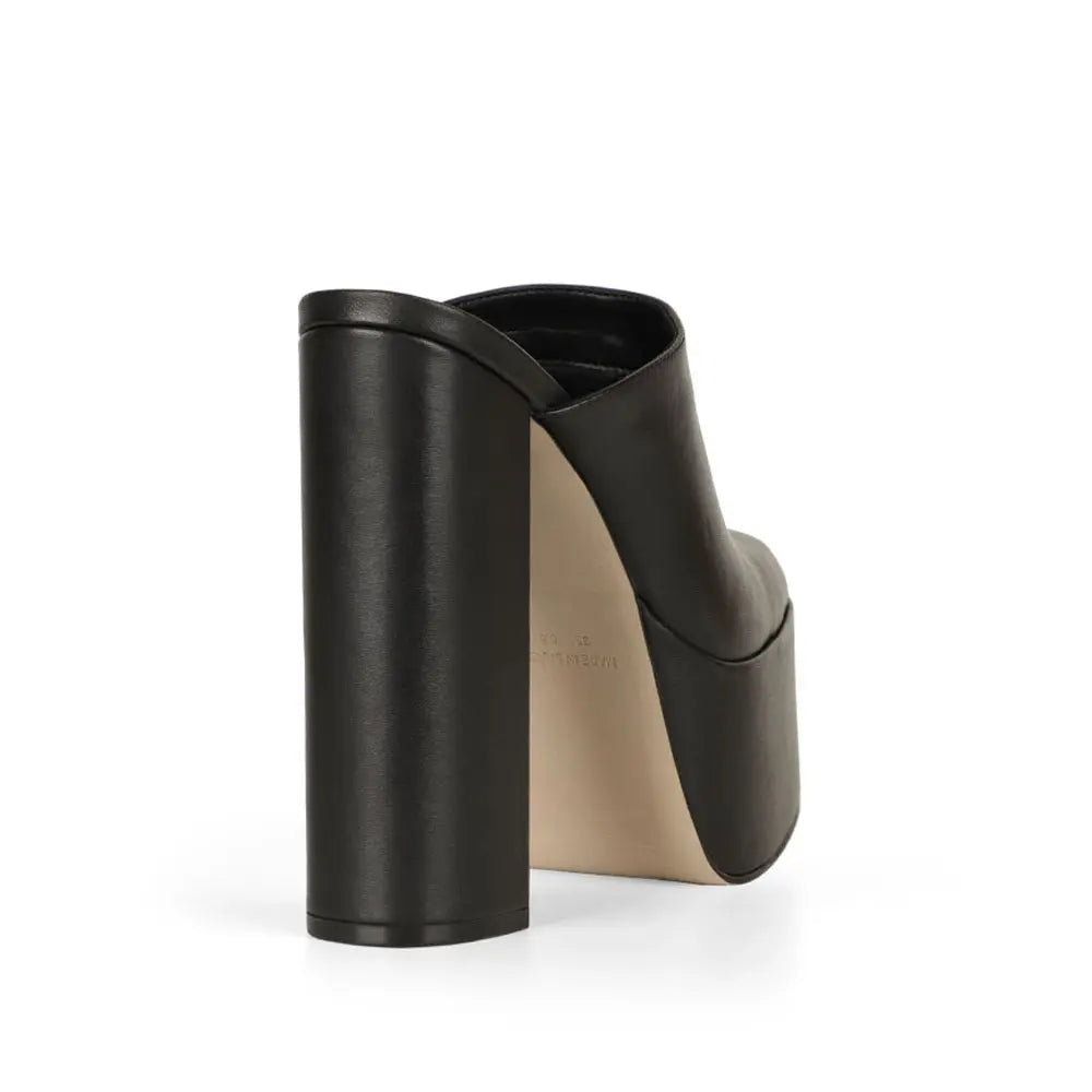 Paty Platform Mule Black Leather – view 4