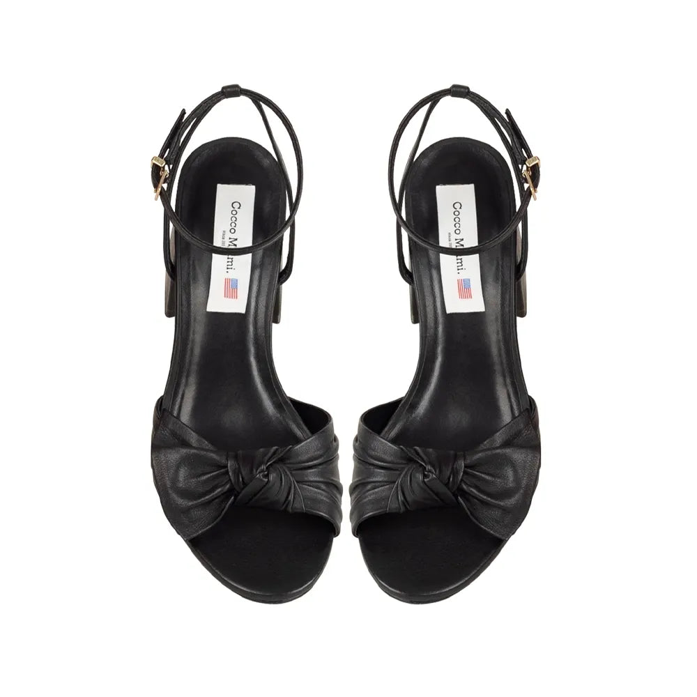 Angel Sandal Leather Black