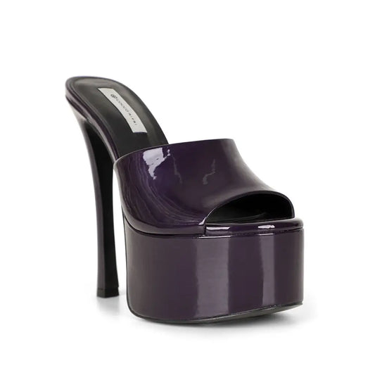 Debbie Platform Purple Pearlized Leather – view 2