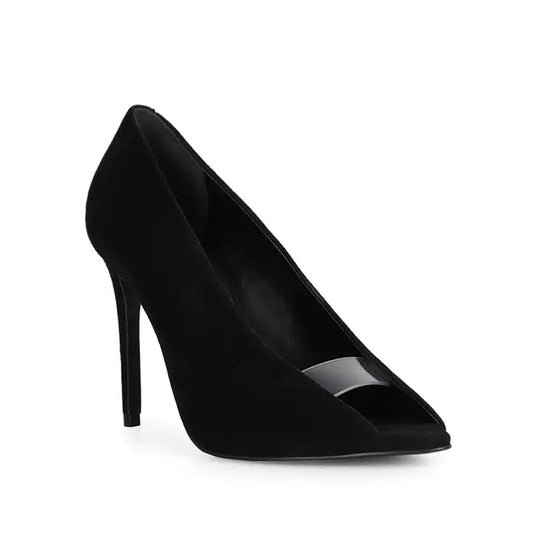 Raven Pump Black Leather