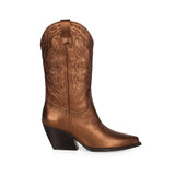 West Boot Bronze Metallic Leather