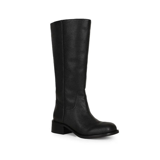 Sarah Tall Boot Black Leather – view 2