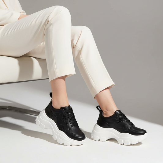 Stacy Sneaker Black Leather