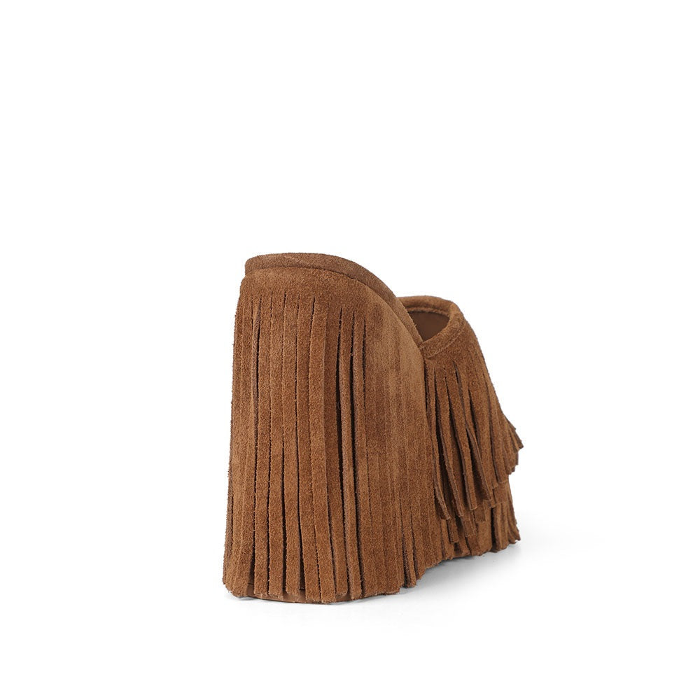 Amy Platform Cognac Leather