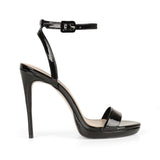 Ananda Platform Sandal Black Patent Leather