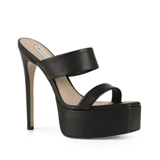 Arianna Platform Leather Black