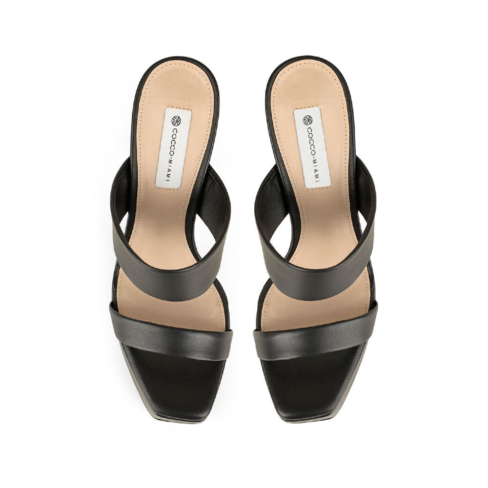Arianna Platform Leather Black