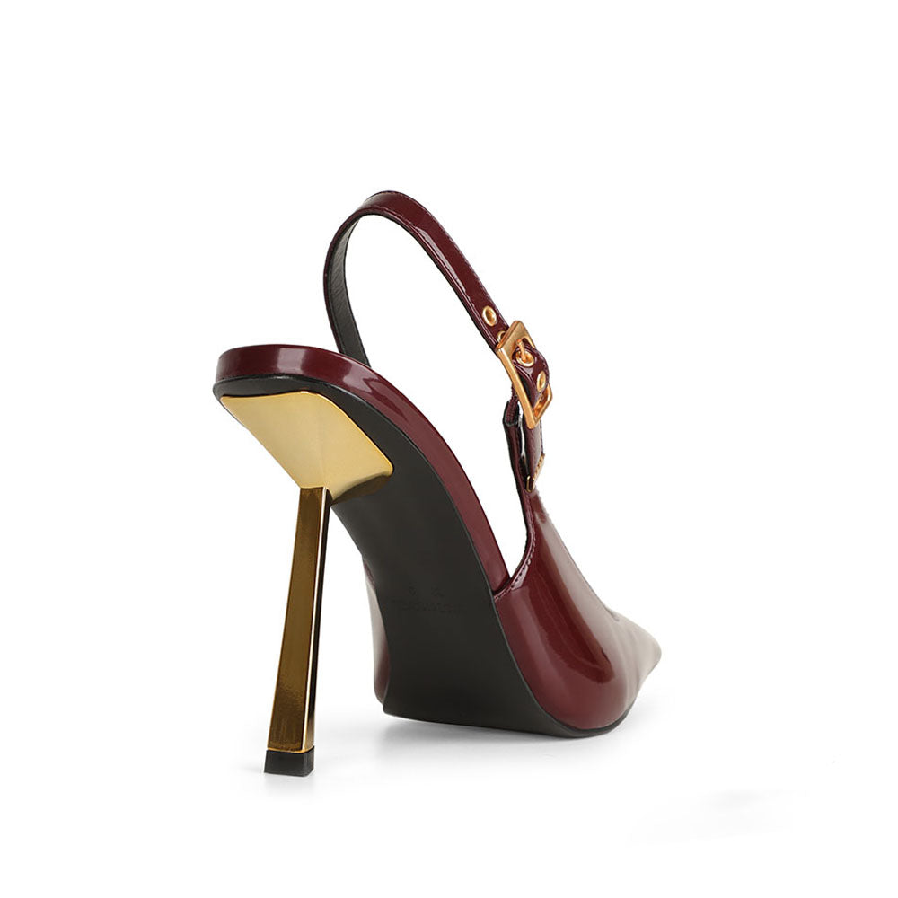 Aurora Pump Cherry Leather