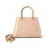 Bolso Aurora de piel efecto avestruz hueso