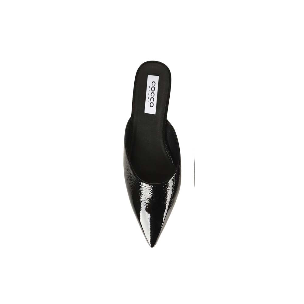 Capri Mule Black Patent Leather