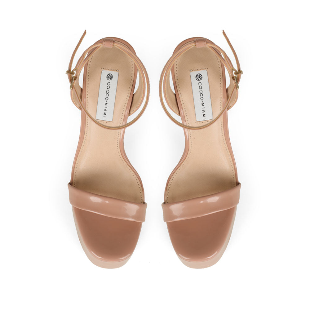 Darla Platform Sandal Beige