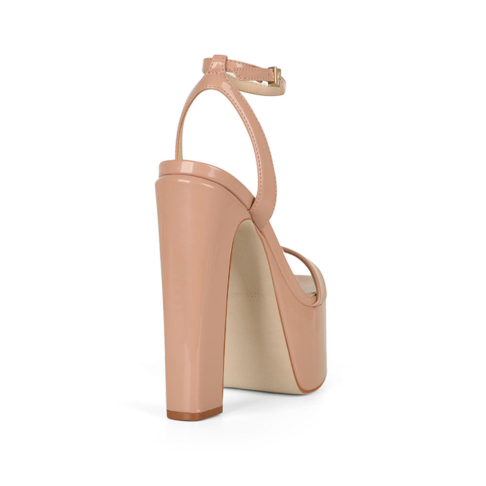 Darla Platform Sandal Beige