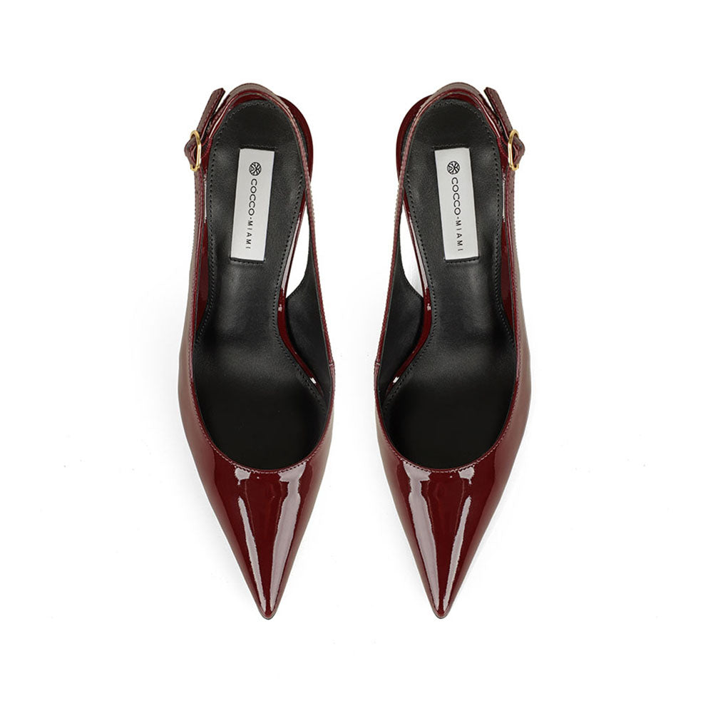 Fran Slingback Pump Cherry