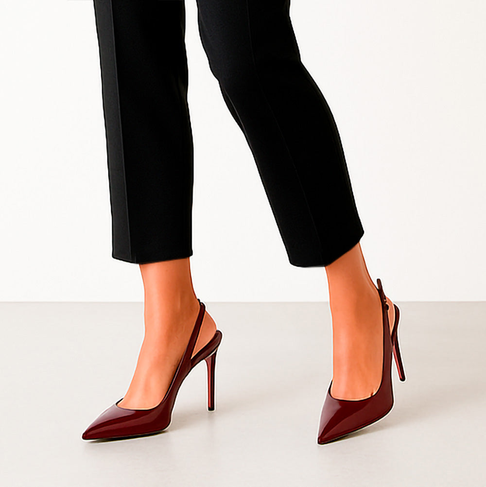 Fran Slingback Pump Cherry