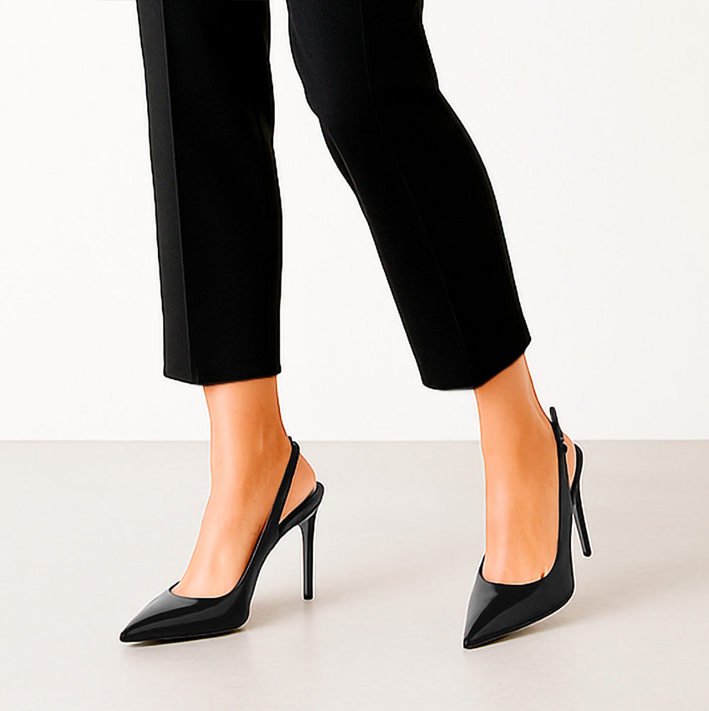 Fran Slingback Pump Black