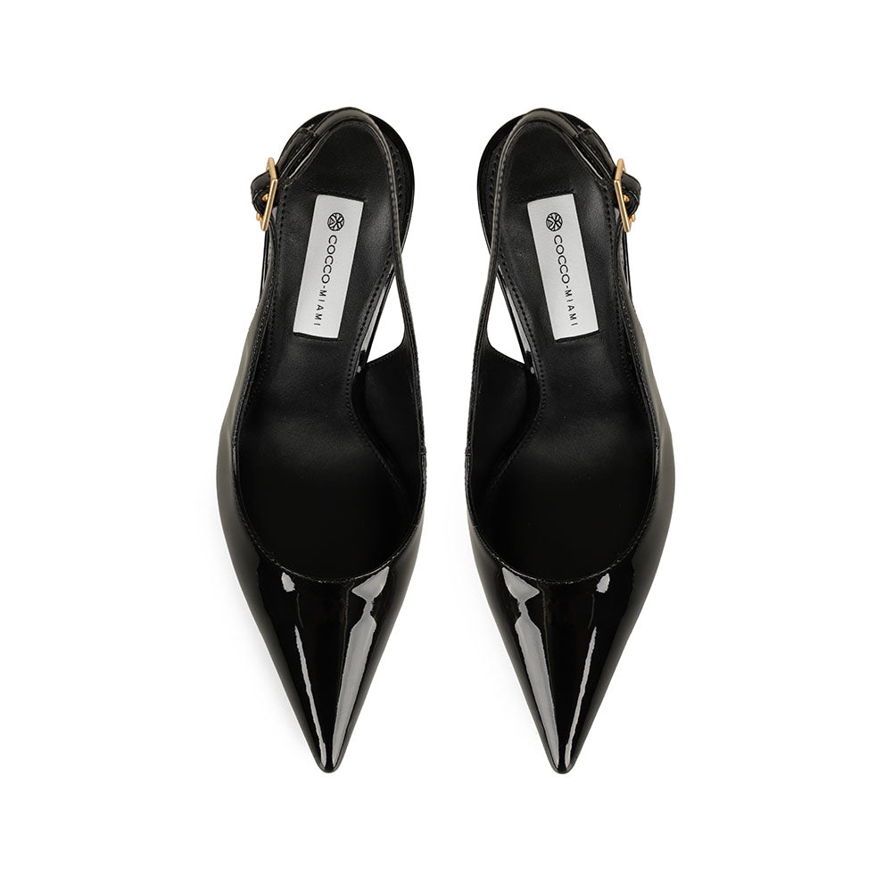 Fran Slingback Pump Black