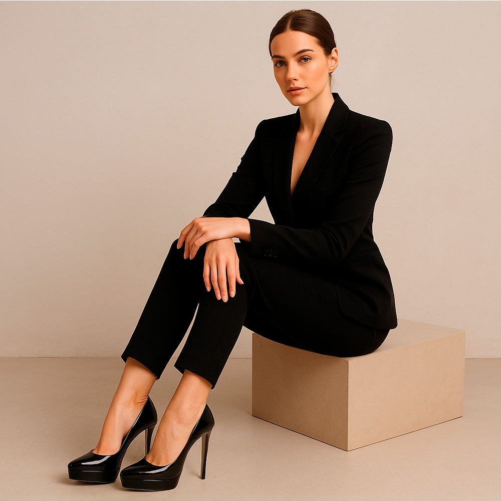 Giulia Platform Pumps Black