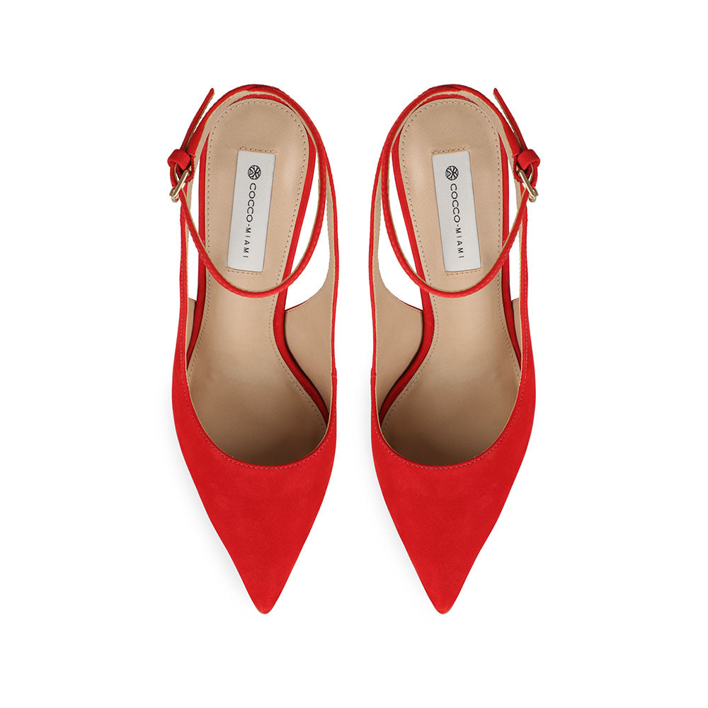 Grace Slingback Pump Leather Red