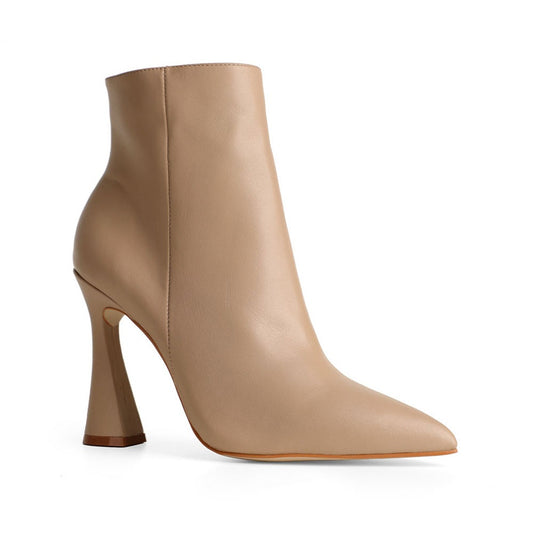 Juliette Boot Leather Beige