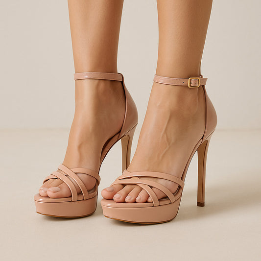 Lara Platform Sandal Nude