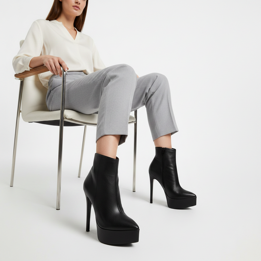 Leona Boot Black Leather