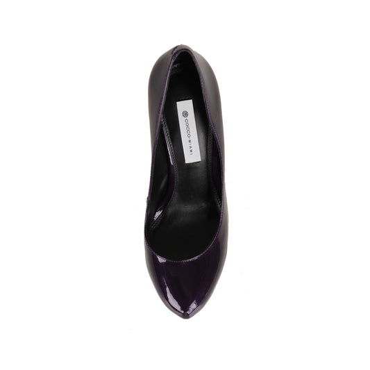Leonor Platform Pump Purple Patent Leather, view 2