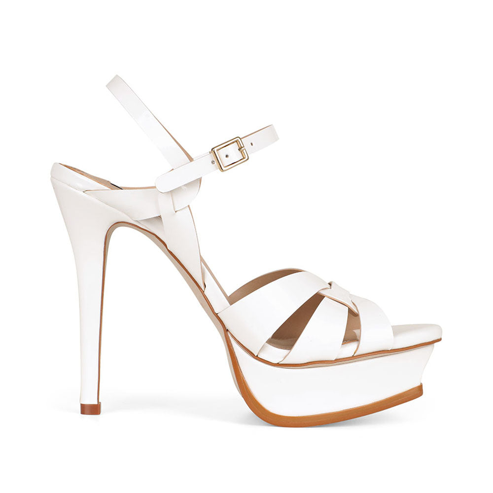 Linda Plataform Sandal White