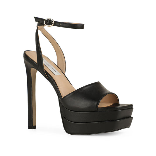 Lizzie Platform Sandal Leather Black