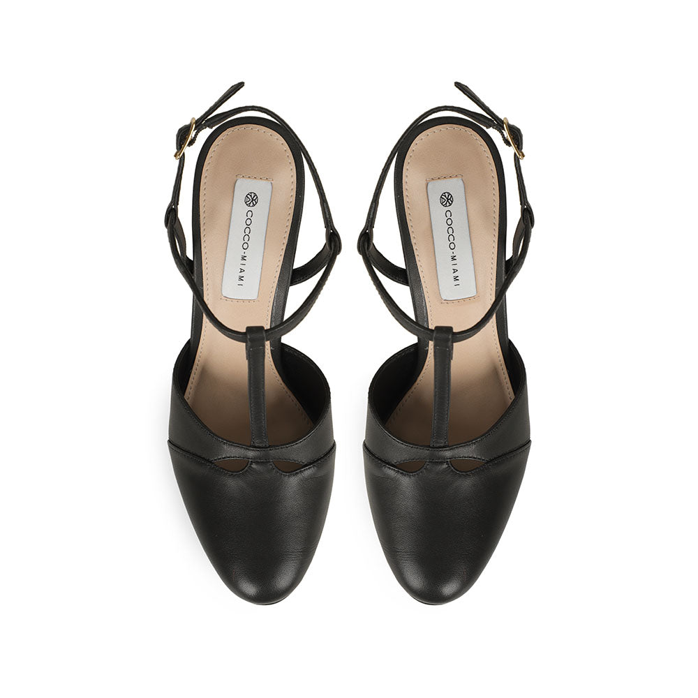 Maite Platform Sandal Leather Black