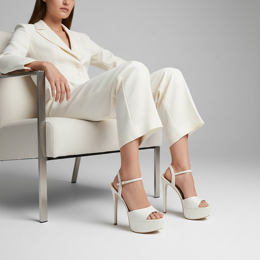 Malu Platform Sandal Leather White