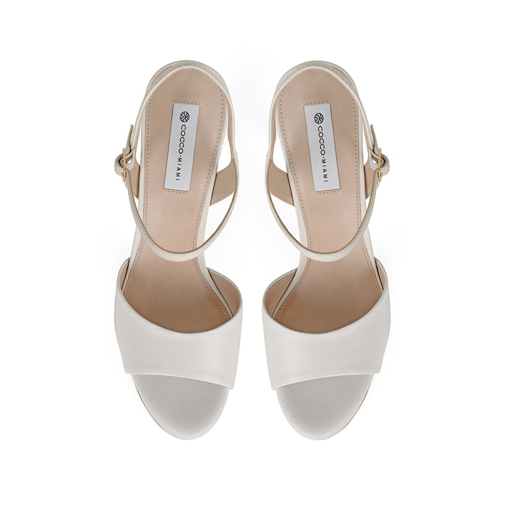 Malu Platform Sandal Leather White