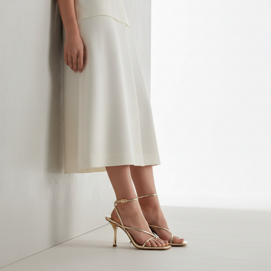 Mauren Sandal Leather Gold
