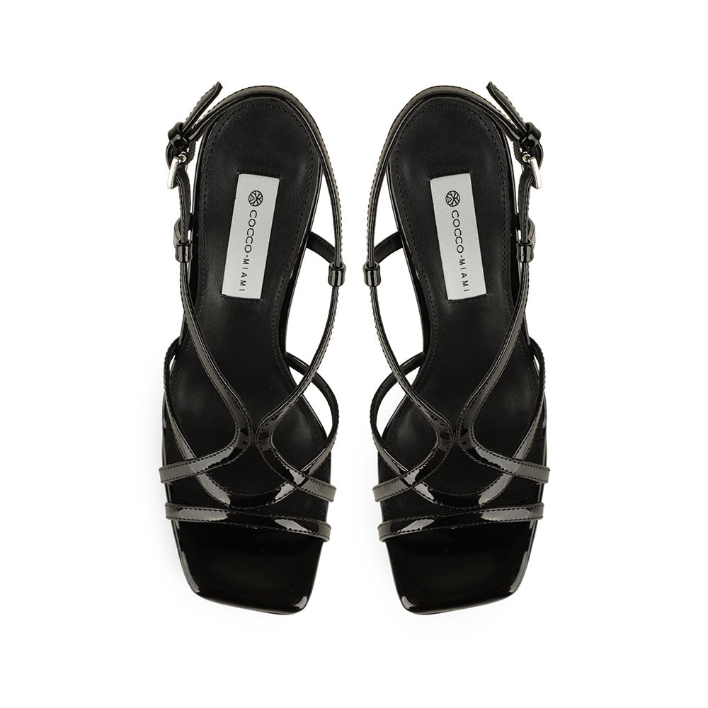Megy Platform Sandal Black