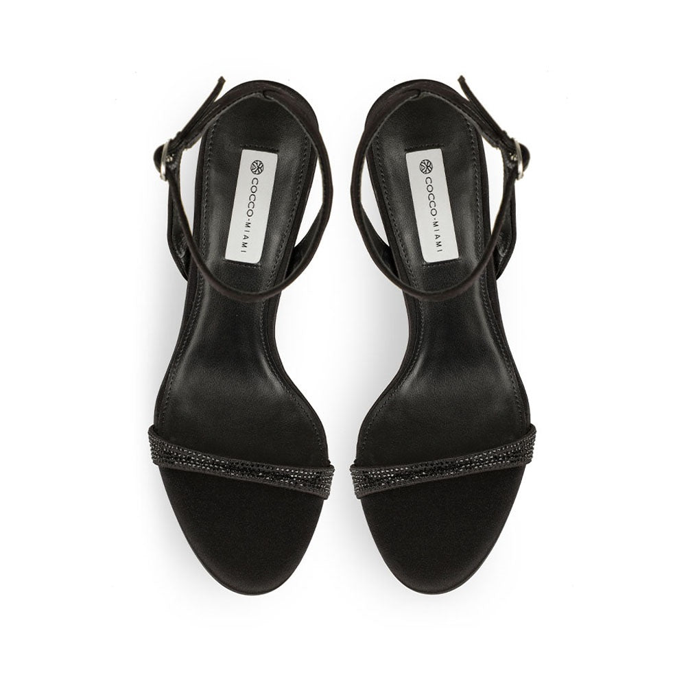 Nellie Sandal Satim Black