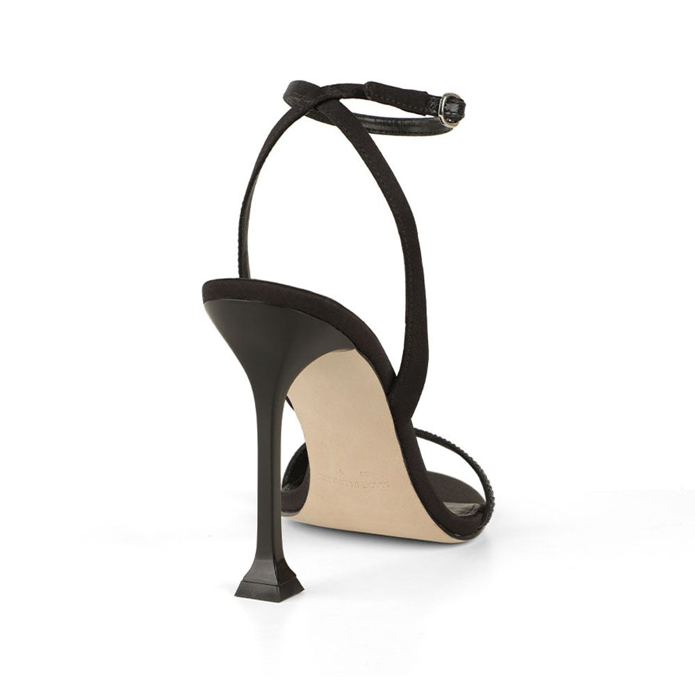 Nellie Sandal Satim Black