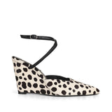 Ohana Wedge Pump Dalmatian Hair-On Leather