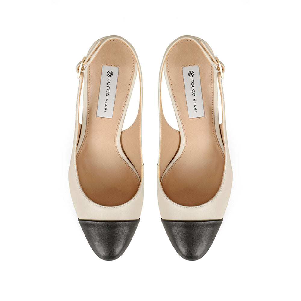 Olivia Platform Leather White