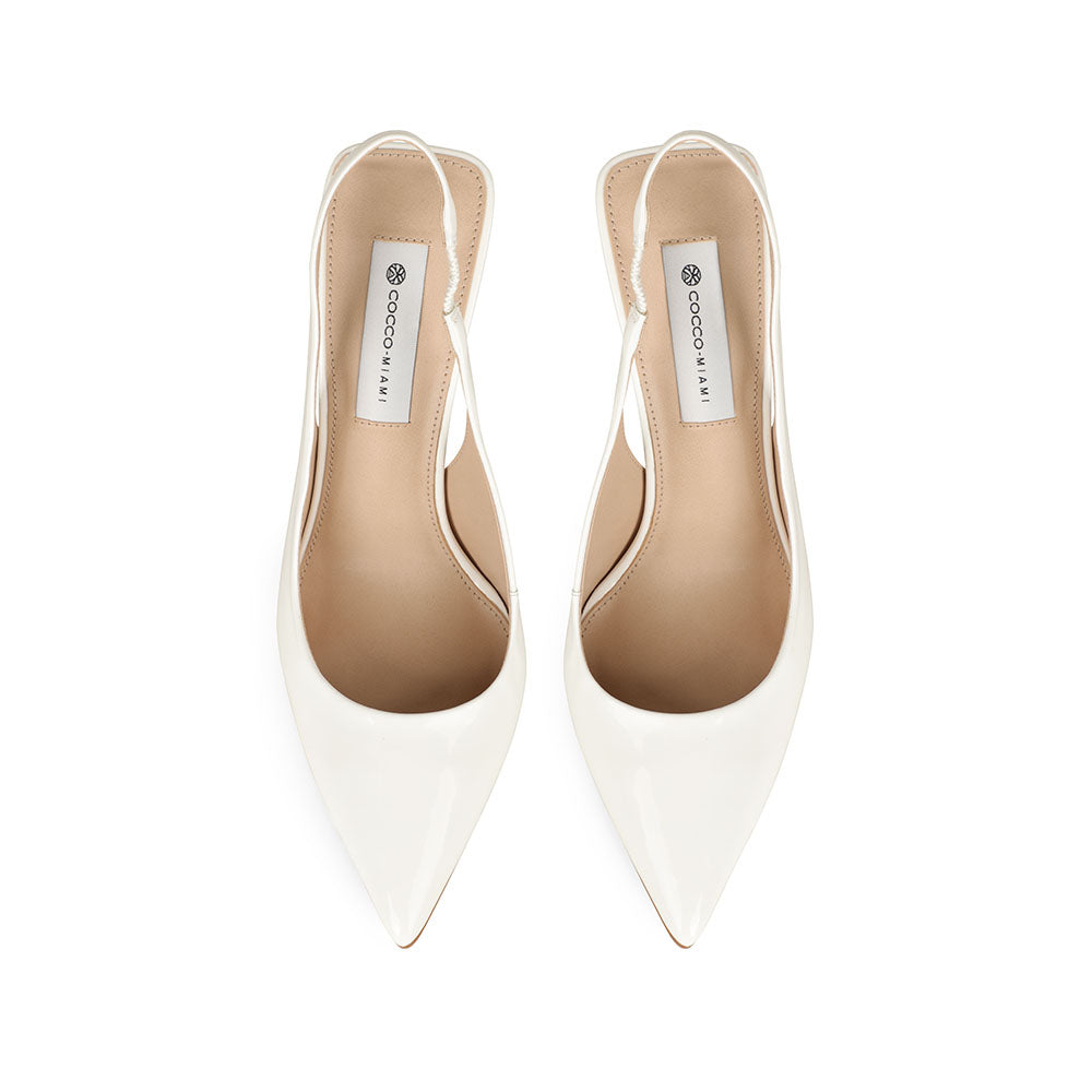 Salem Slingback Pump White