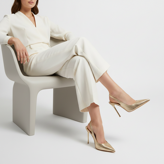 Salem Slingback Pump Gold