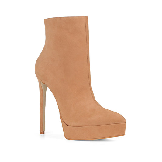 Velina Boot Leather Beige