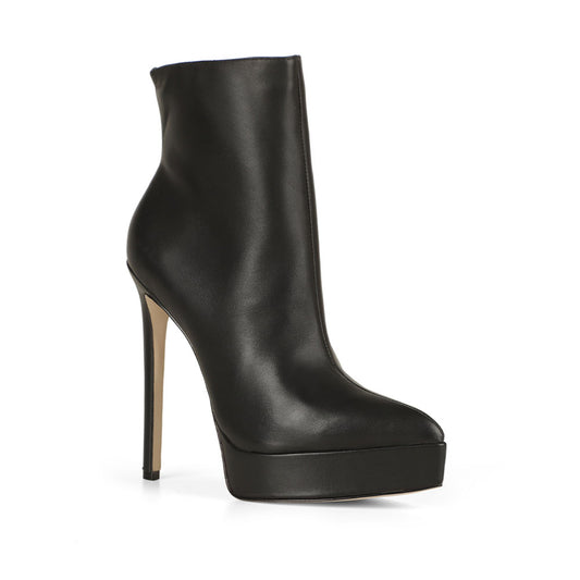 Velina Boot Leather Black