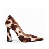 Adelaide Pump Brown Hair-On Leather