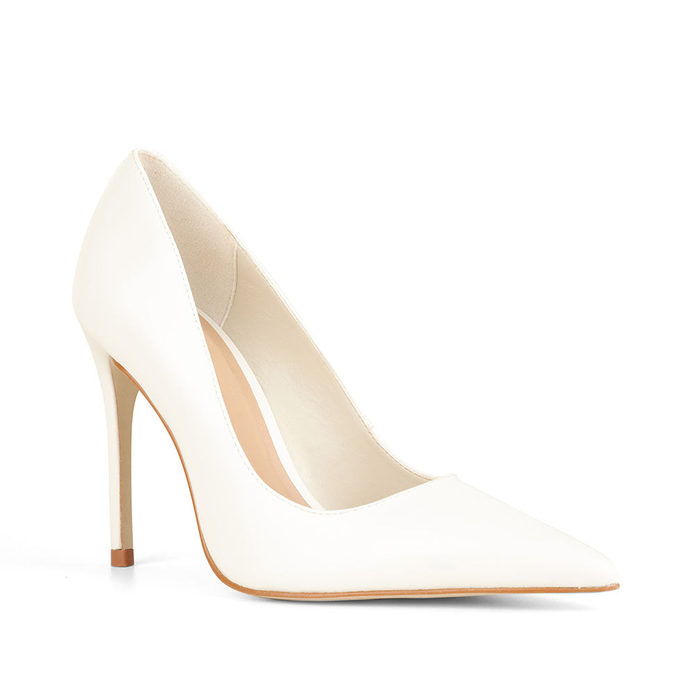 Deborah Pump Leather White
