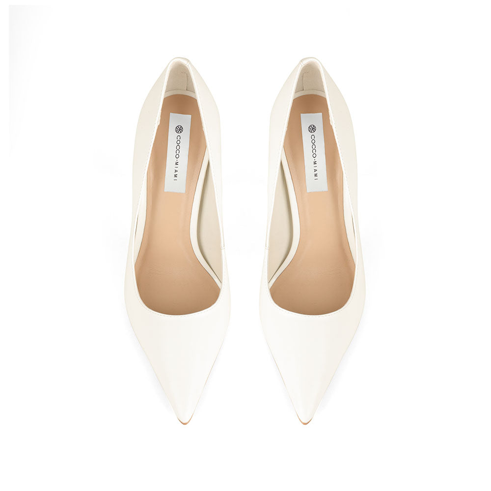 Deborah Pump Leather White