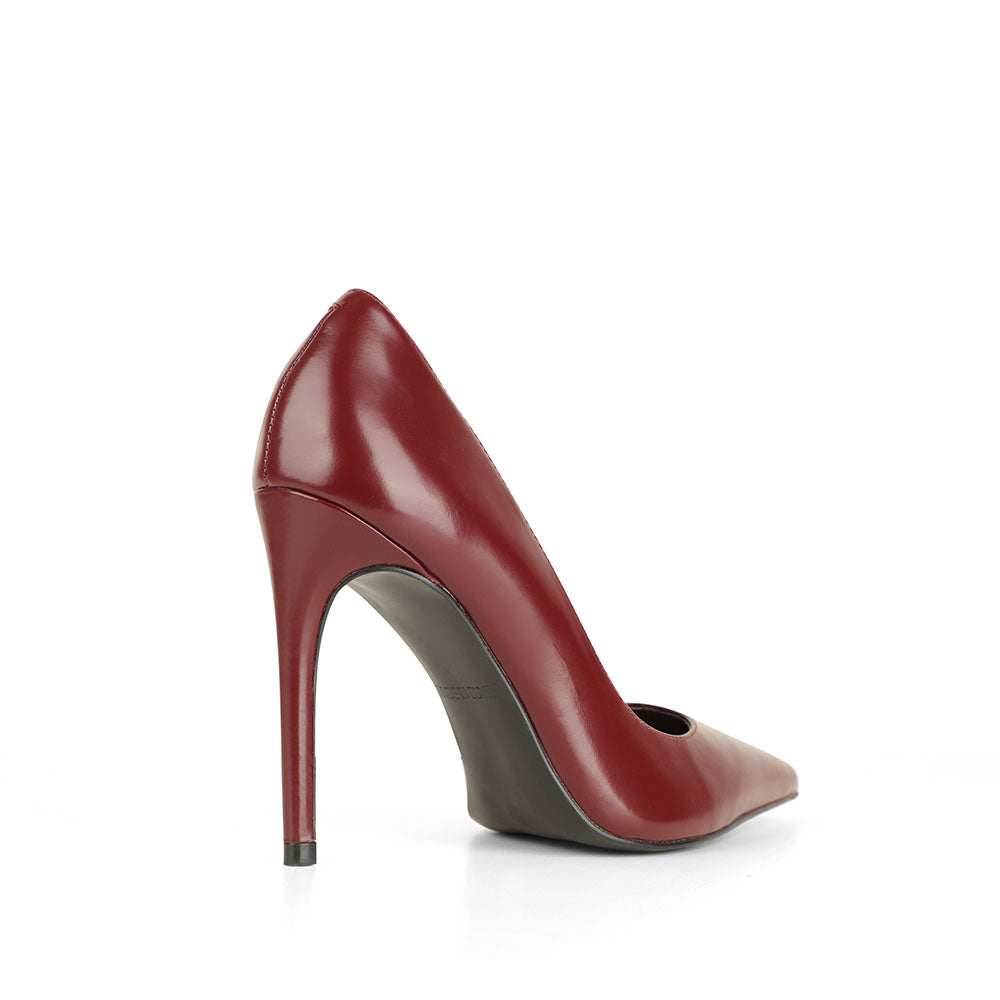 Deborah Pump Leather Cherry