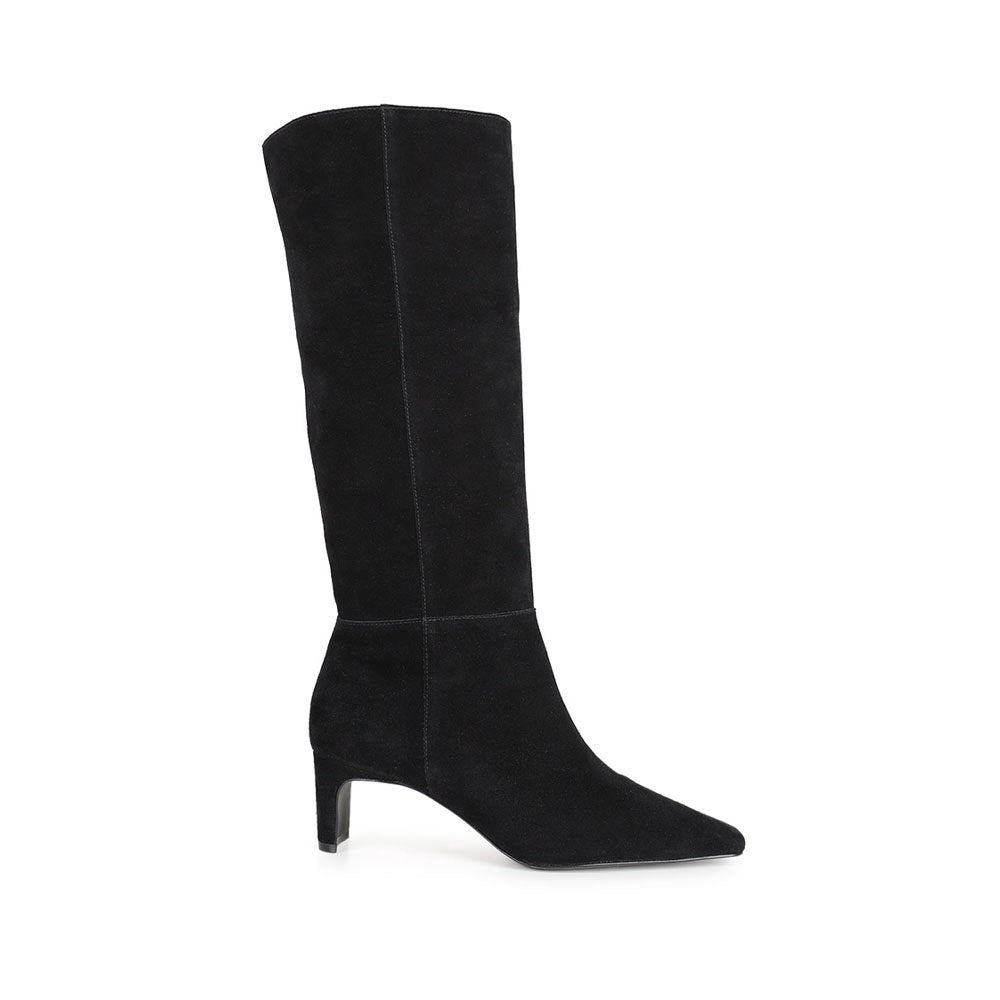 Haven Boot Black Suede Leather