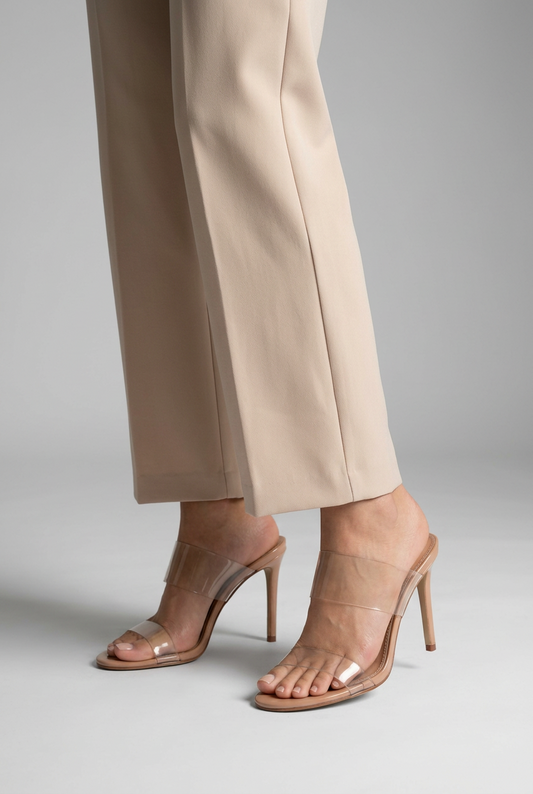 Jessy Mule Nude Patent Leather