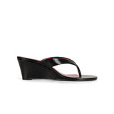Gianna Platform Sandal Black Patent Leather